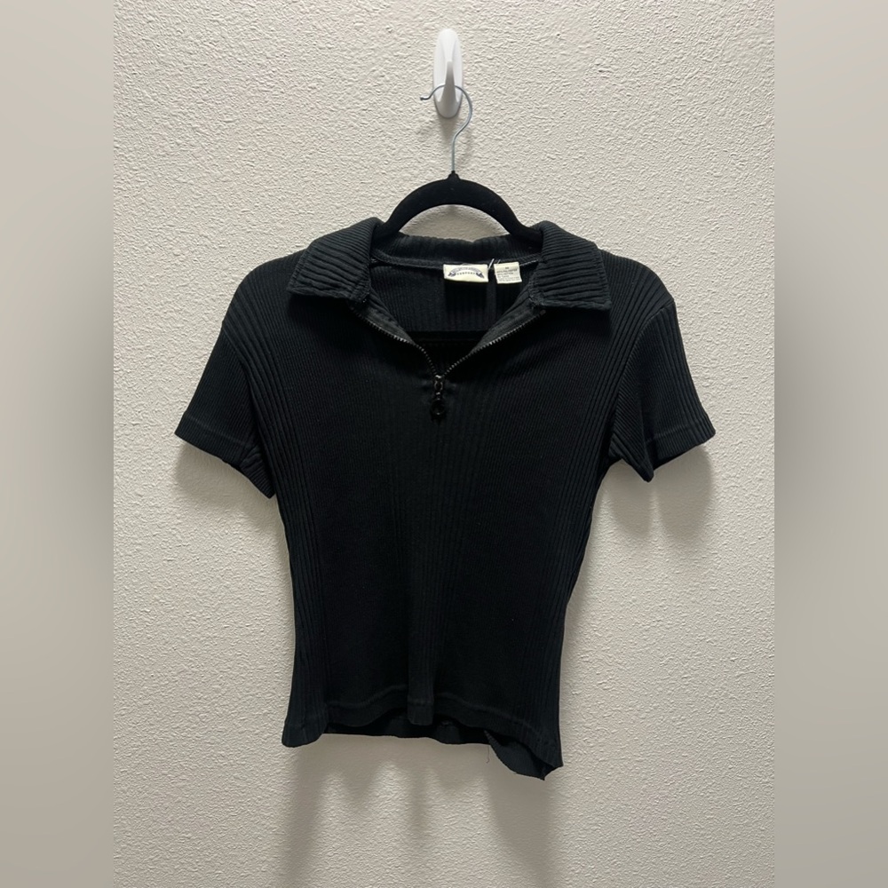 Vintage 90s Zip Front Shirt